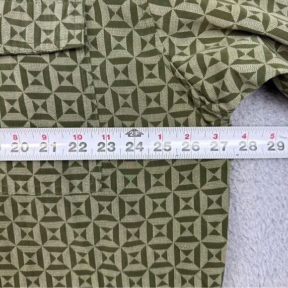 Willie Esco Shirt Mens‎ 2XL Green Long Sleeve Button Front Casually Hawaiian - Picture 8 of 12